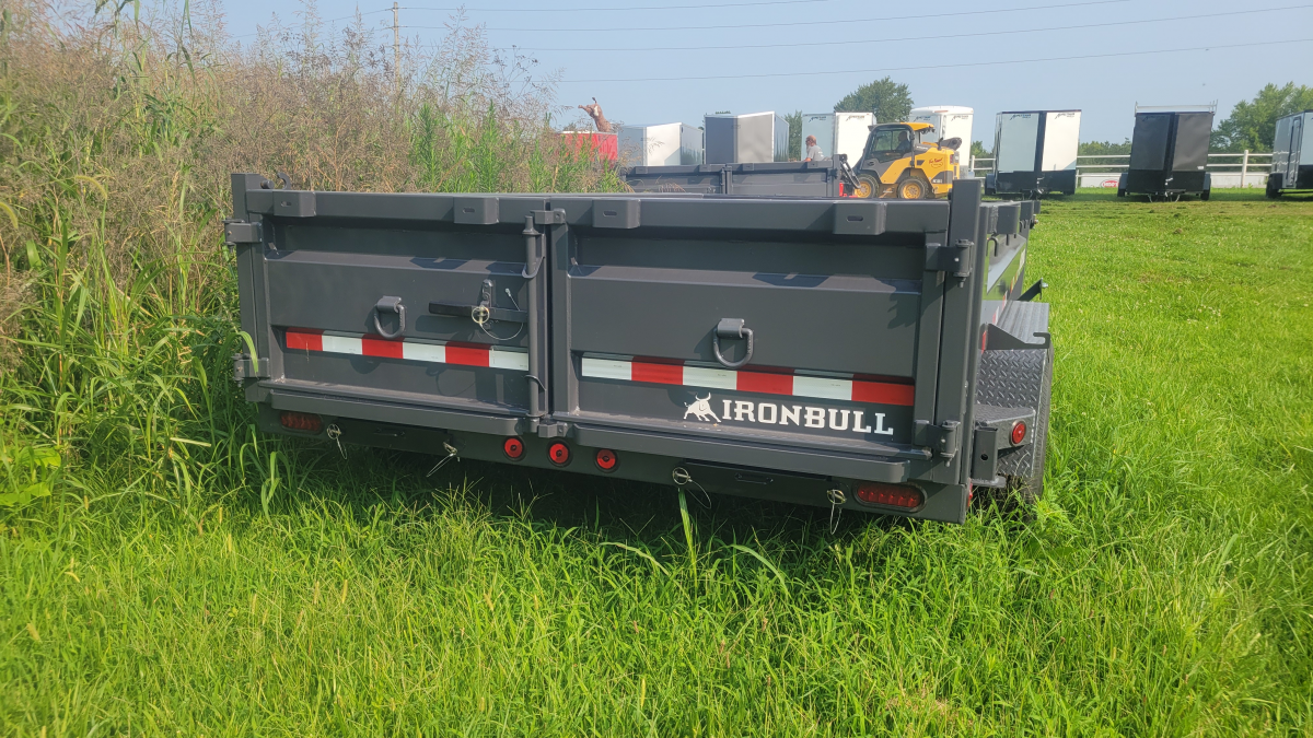 2024 IRONBULL 14' DUMP 2- 7K AXLES  W/2 ELECTRIC BRAKES 33662 Photo 2