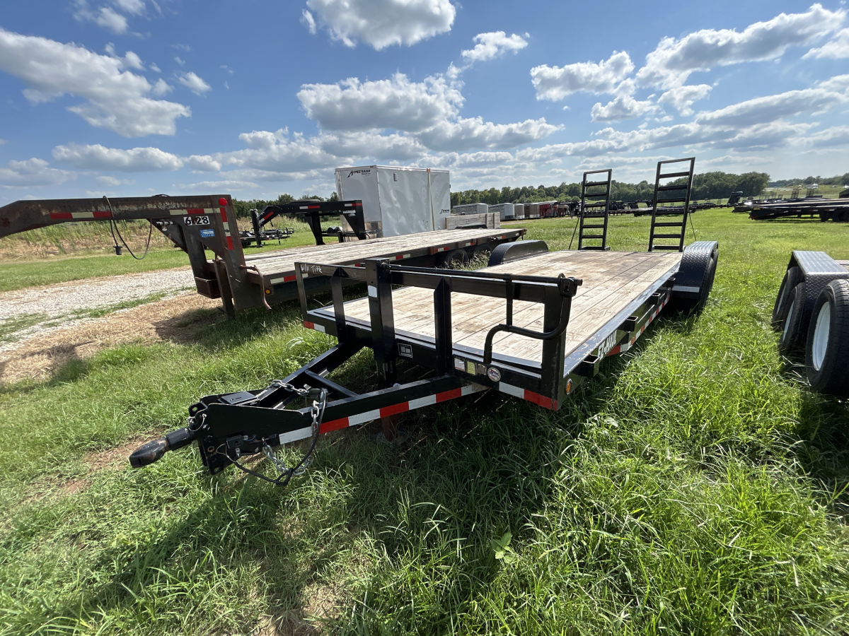 2012 EZ HAUL FLATBED 20' 2-7K AXLES W/STAND UP RAMPS 47159 Photo 0