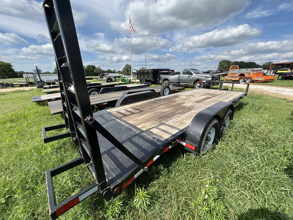 2012 EZ HAUL FLATBED 20' 2-7K AXLES W/STAND UP RAMPS 47159 Photo 3