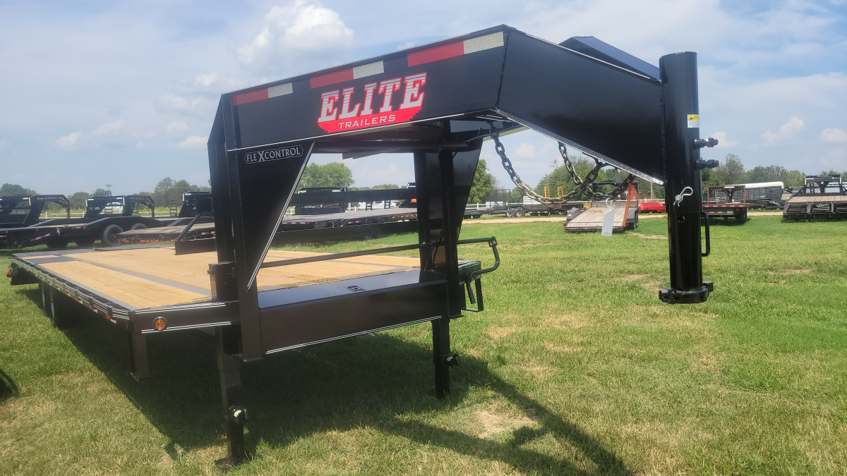 2024 ELITE 30' GN FLATBED SW 2- 7K AXLES  MEGA RAMPS 30564  Photo 0