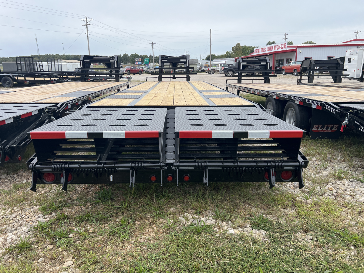 2024 Elite 32' Gooseneck Tandem Dual Flatbed 30677 Photo 2