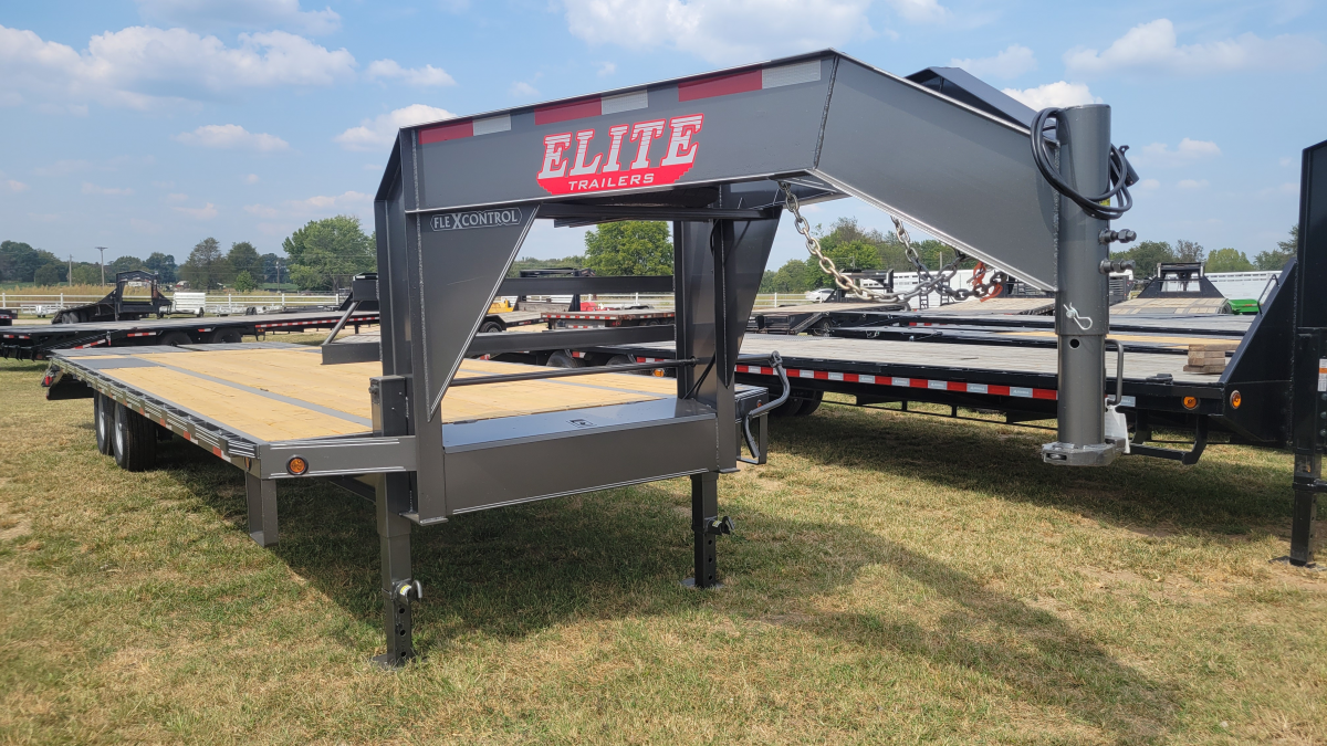 2024 ELITE 28' GN FLATBED SW 2- 7K AXLES  MEGA RAMPS 30563  Photo 0