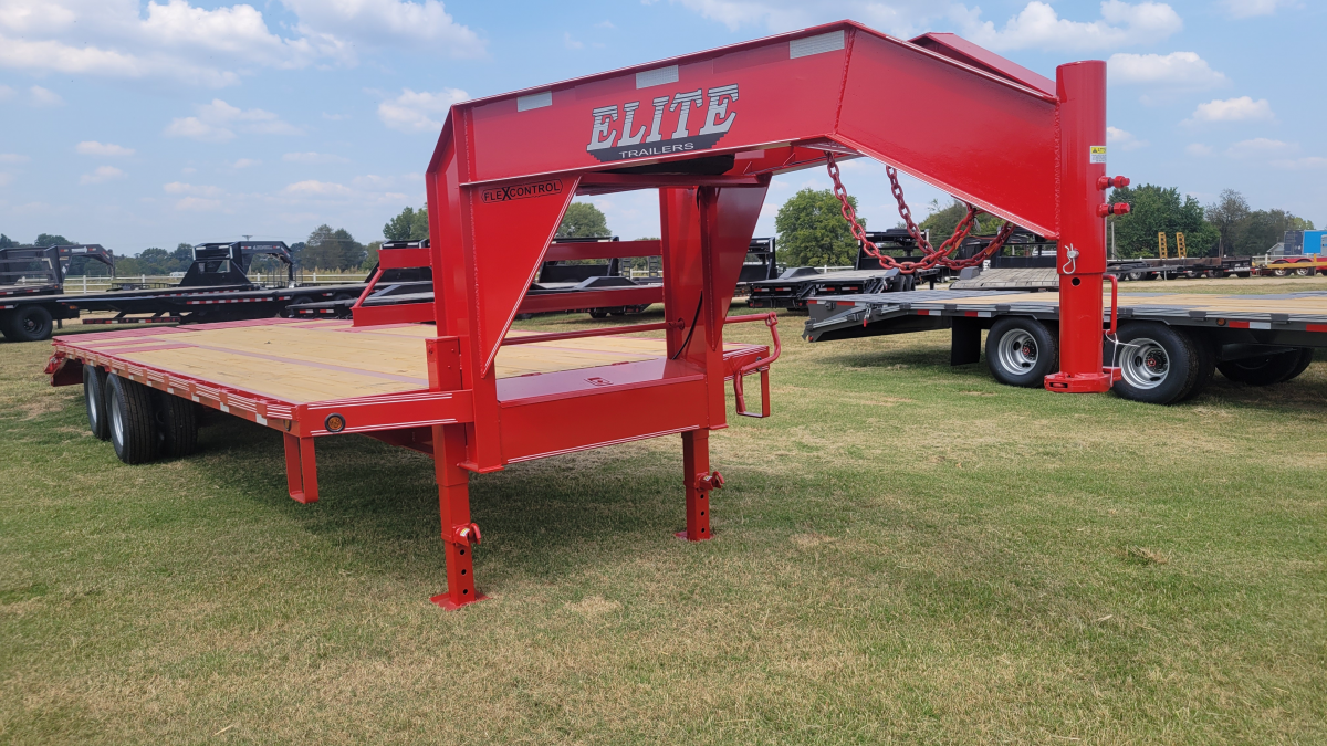 2024 ELITE 28' GN FLATBED TD 2-10K AXLES  MEGA RAMPS 30665  Photo 0