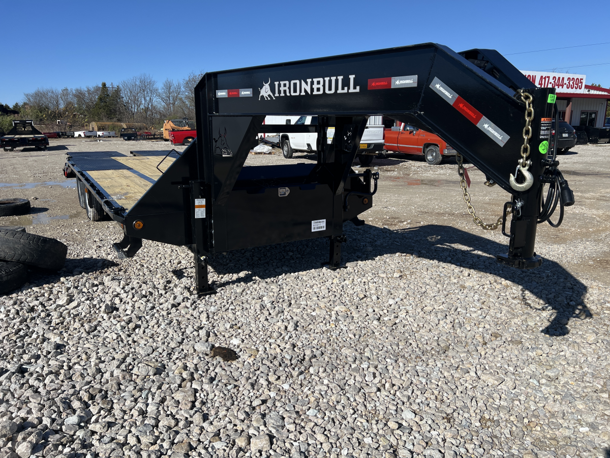 2025 Ironbull 25' Gooseneck Tandem Dual Flatbed 03817 Photo 0